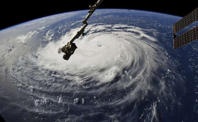 Hurricane Florence from the ISS