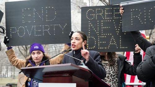 Alexandria Ocasio-Cortez on the stump